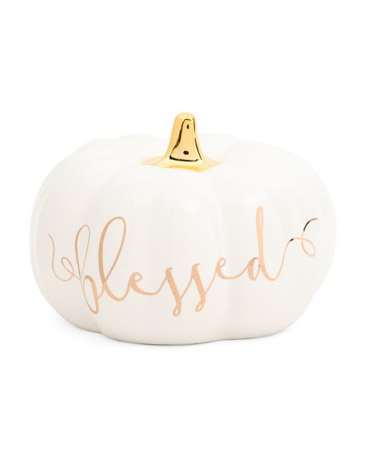 Blessed Decorative Pumpkin | TJ Maxx
