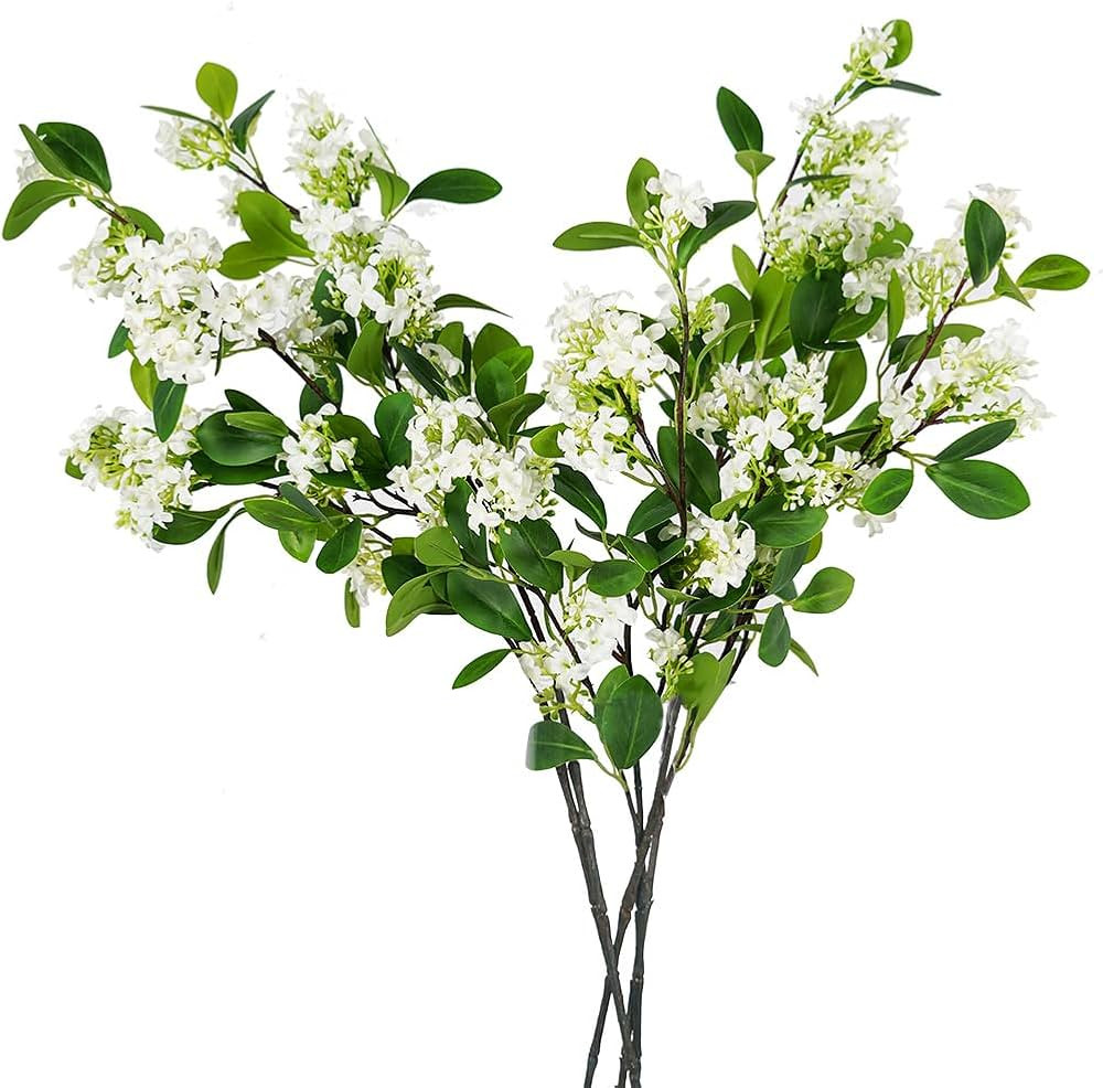 Melorca&Guilla Artificial Plants,6PCS 32" Green Faux Branches for Vase Faux Greenery Stems,Artifi... | Amazon (US)