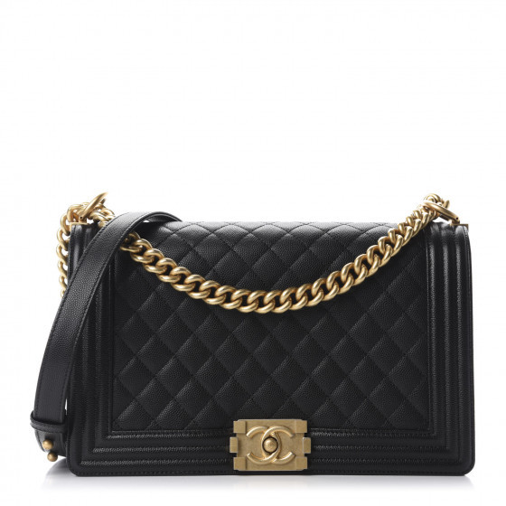 Caviar Quilted New Medium Boy Flap Black | Fashionphile