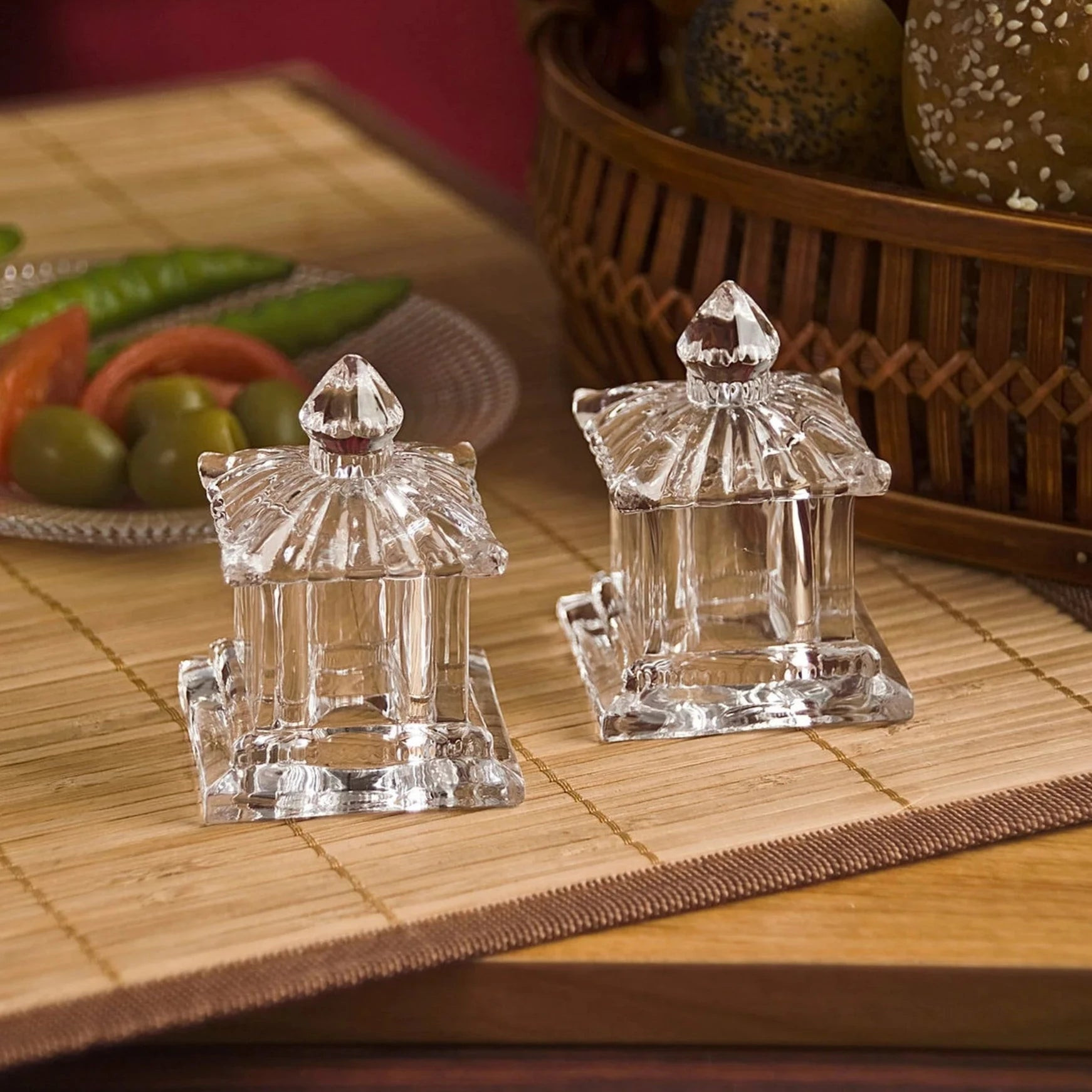 Godinger Pagoda Salt & Pepper Shaker, Set of 2 | Sabavi Home