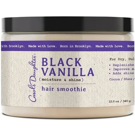 Carol's Daughter Black Vanilla Hair Smoothie For Dry and Dull Hair, Shea Butter Hair Treatment,12 OZ | Walmart (US)