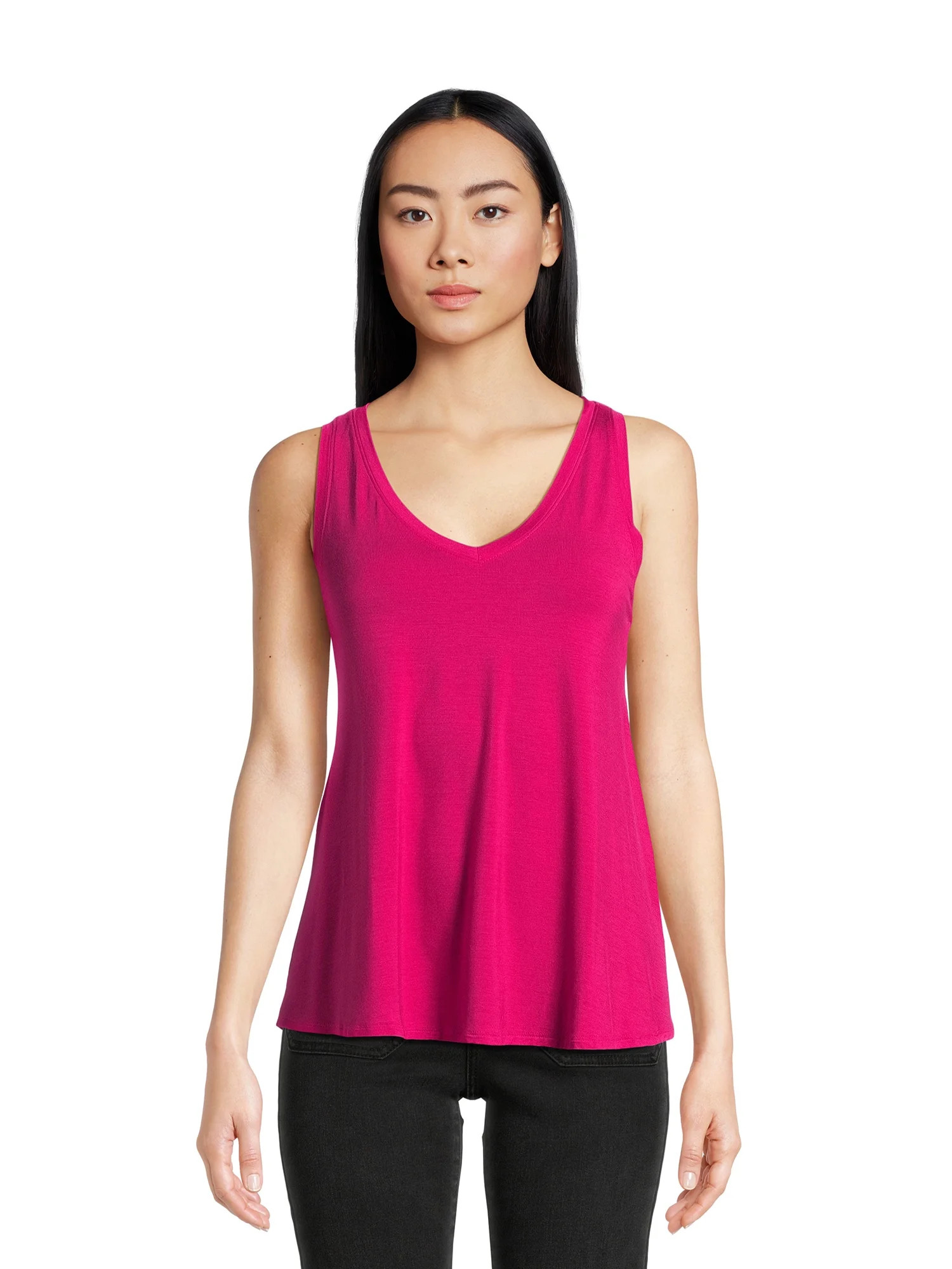 Time and Tru Women's High Low Tank Top, Sizes S-XXXL | Walmart (US)