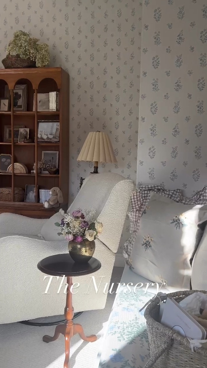 Nursery reveal with a touch of old & new. Such a joy to design this space 🎀

Wooden toys, crochet garland, accoridian peg, and rattan house can be found in our shop heirloomterrain.com 🤍

#LTKhome #LTKbaby #LTKstyletip #LTKVideo