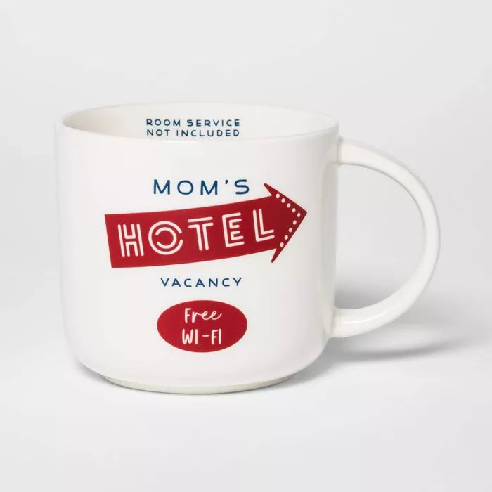 15oz Stoneware Mom's Hotel Mug Cream - Threshold™ | Target