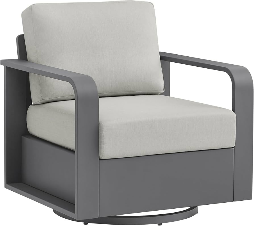 CHITA Aluminum Outdoor Swivel Chairs, Outdoor Furniture Set with 6.3in Thick High-Resilient Cushi... | Amazon (US)