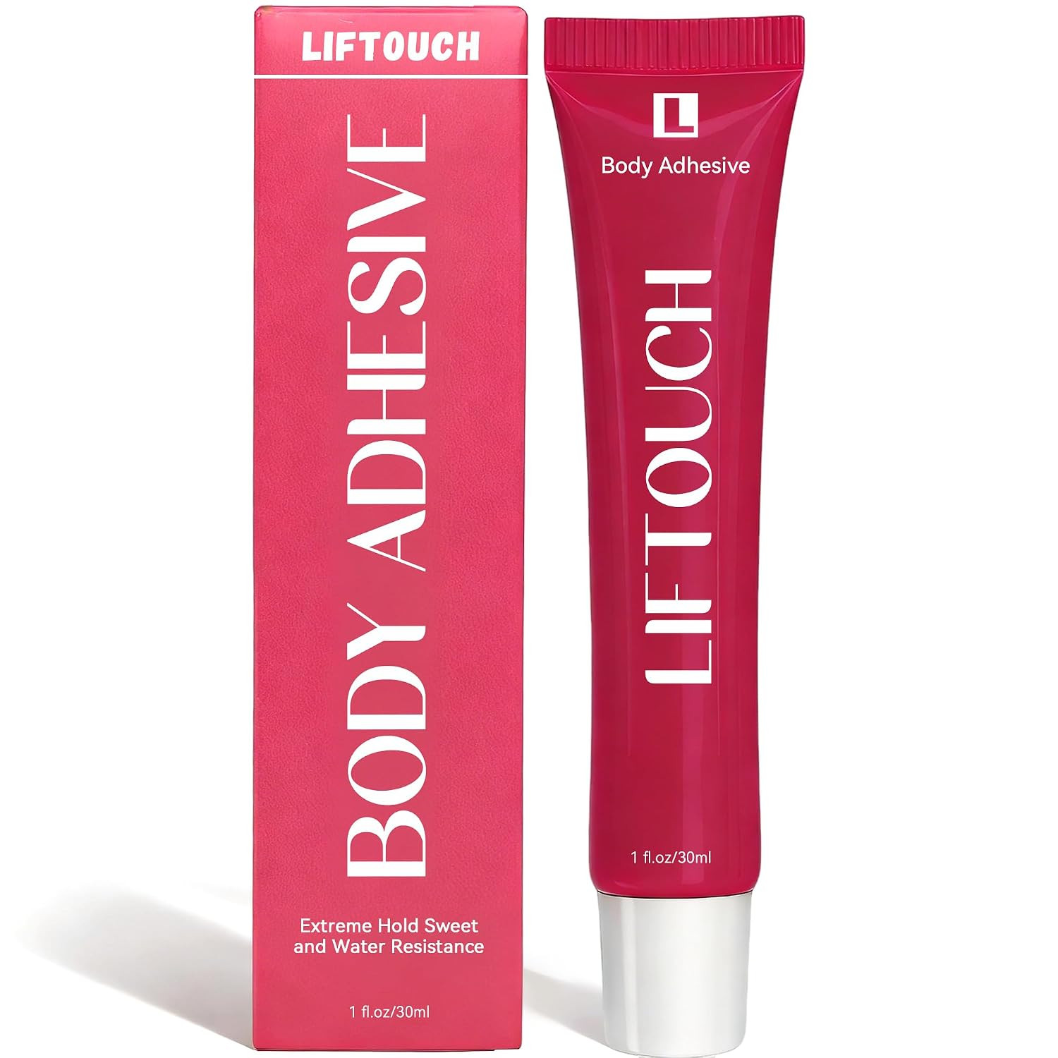 Body Adhesive Glue for Clothes 30ml, Sweat Proof, Water Wash Off Skin Adhesive, Fabric-Safe Liquid Fashion Glue for Low-Cut Styles | Amazon (US)