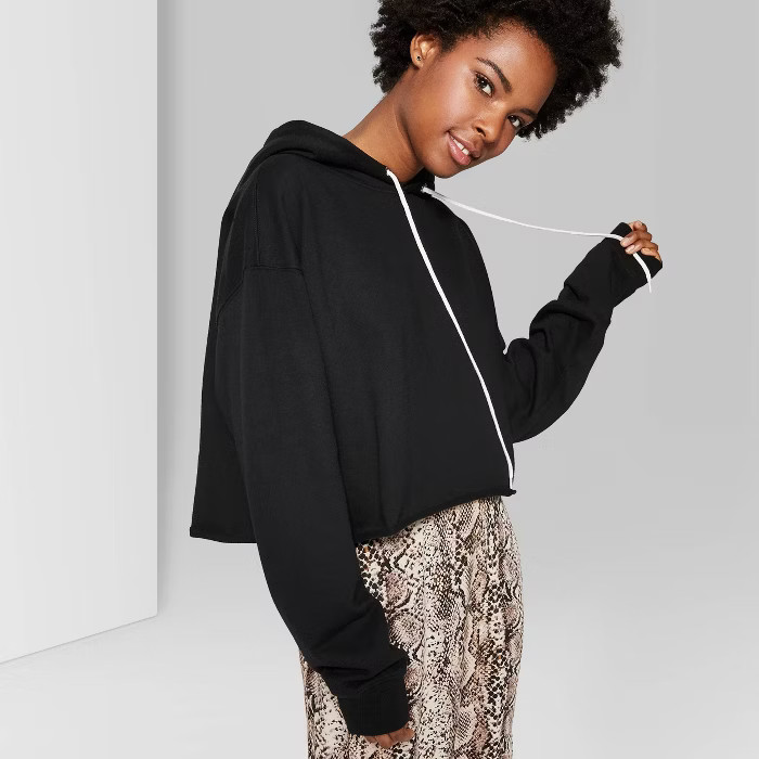 Women's Cropped Hoodie - Wild Fable™ | Target