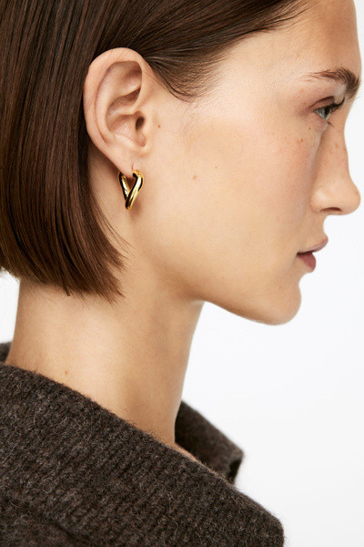 Vergoldete, verbogene Hoops | Arket EU