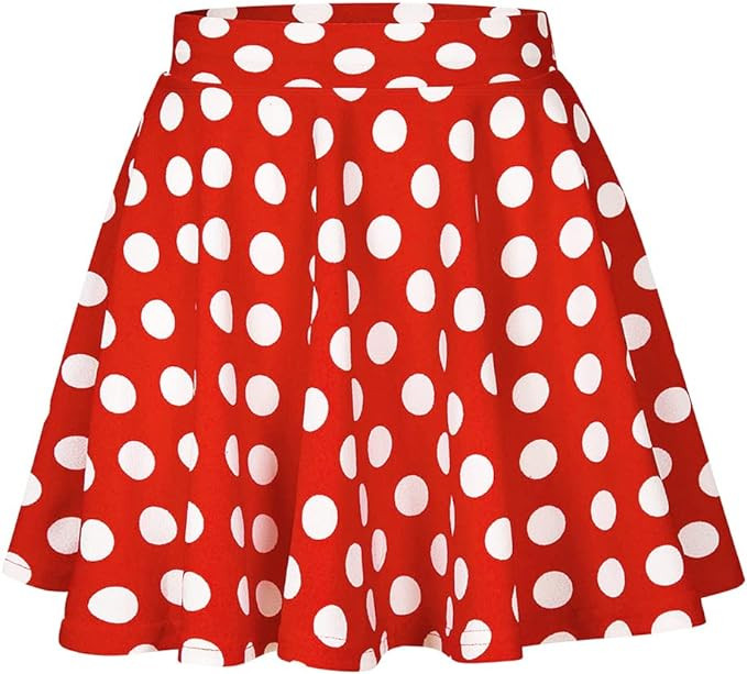 RITERA Plus Size Basic Versatile Stretchy Elastic Waist Flared Casual Mini Skater Skirt/Pleated P... | Amazon (US)