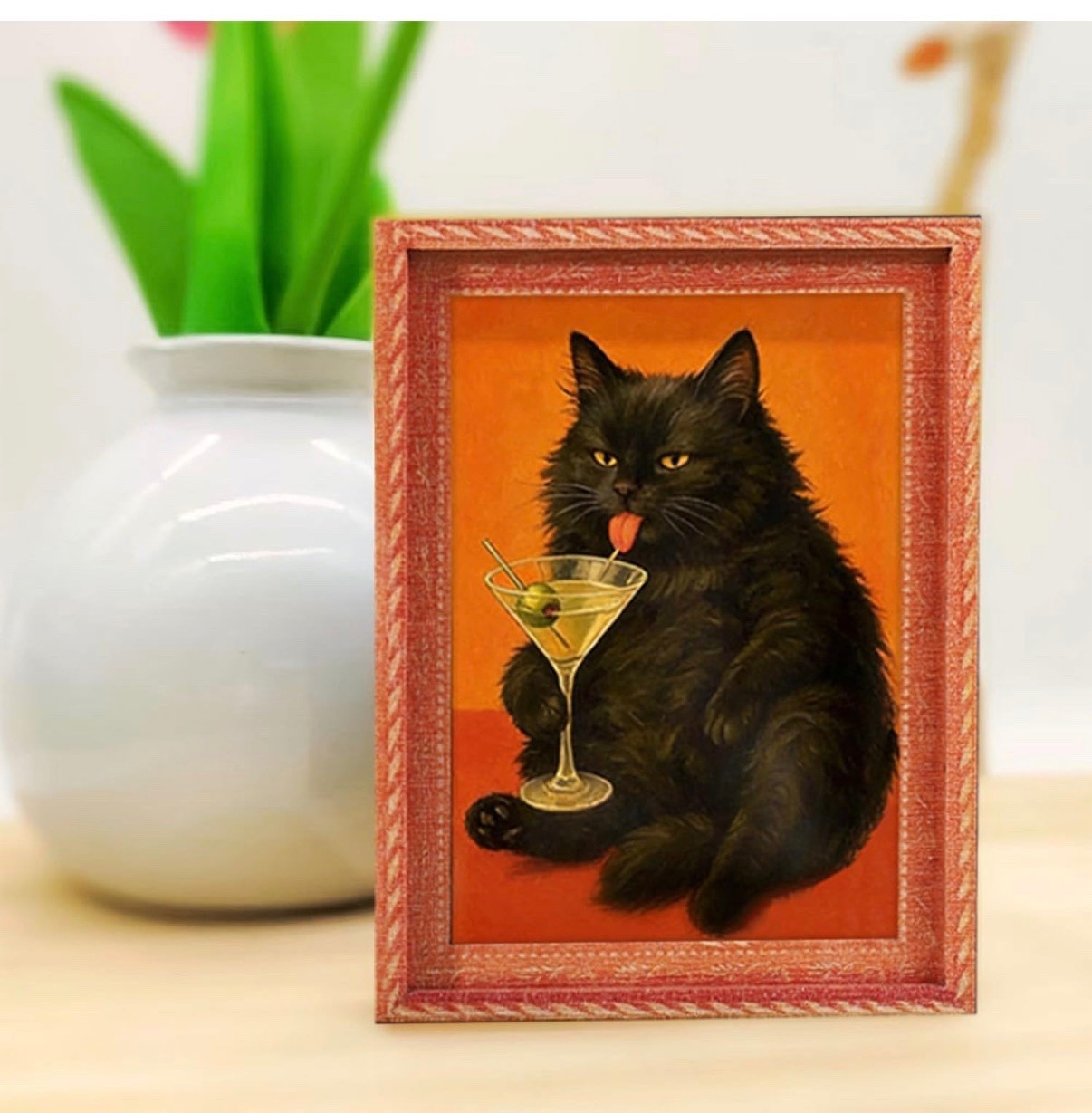 #cats #catart #martinicat #catwallart #drinkkngcat #blackcats