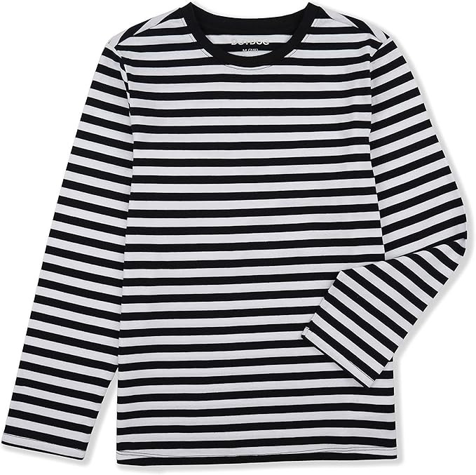 DOTDOG Unisex Kids Soft 100% Cotton Jersey Long-Sleeve T-Shirts Crewneck Tees for Boys or Girls A... | Amazon (US)