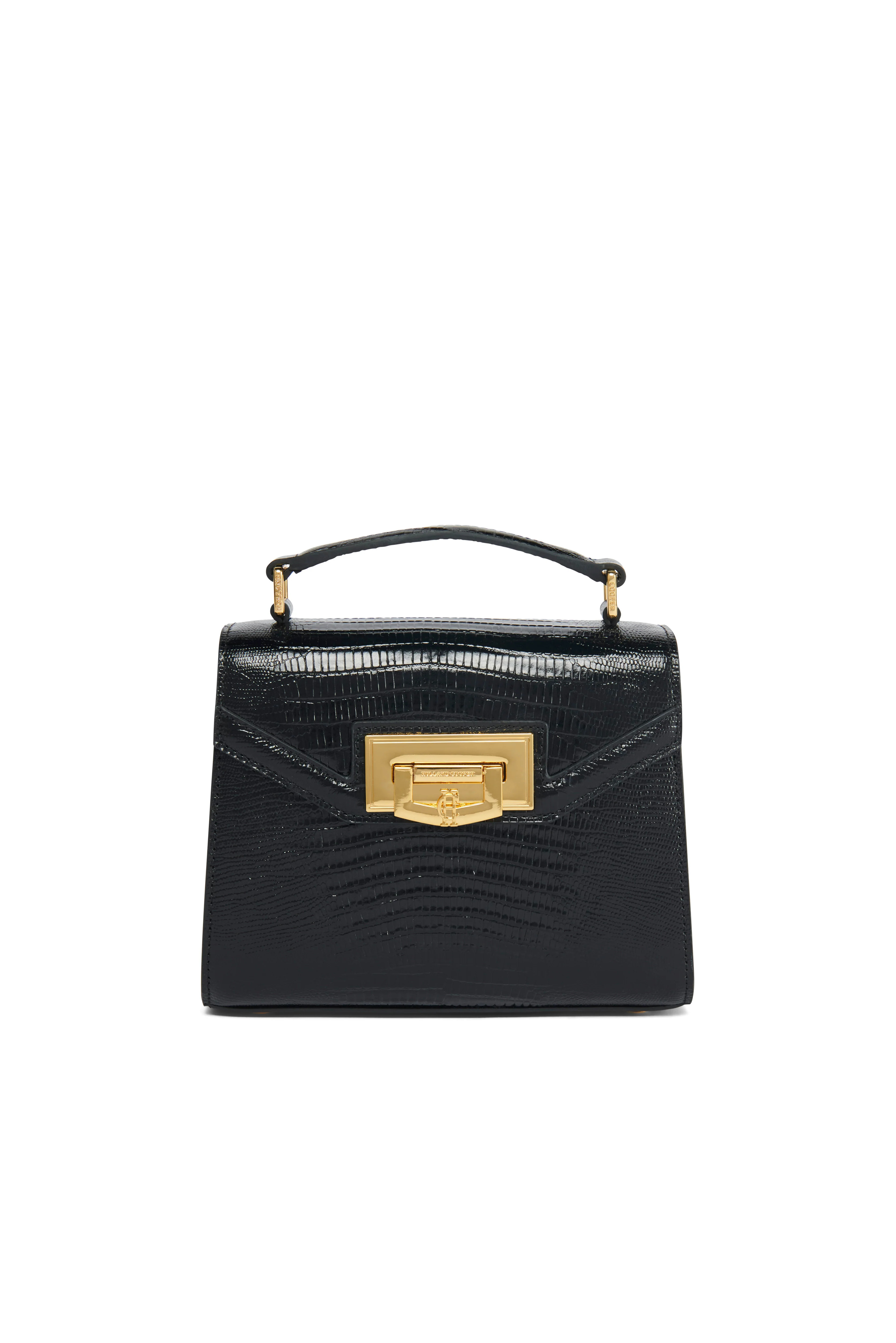 Mini Cheltenham Bag (Black Lizard) | Holland Cooper