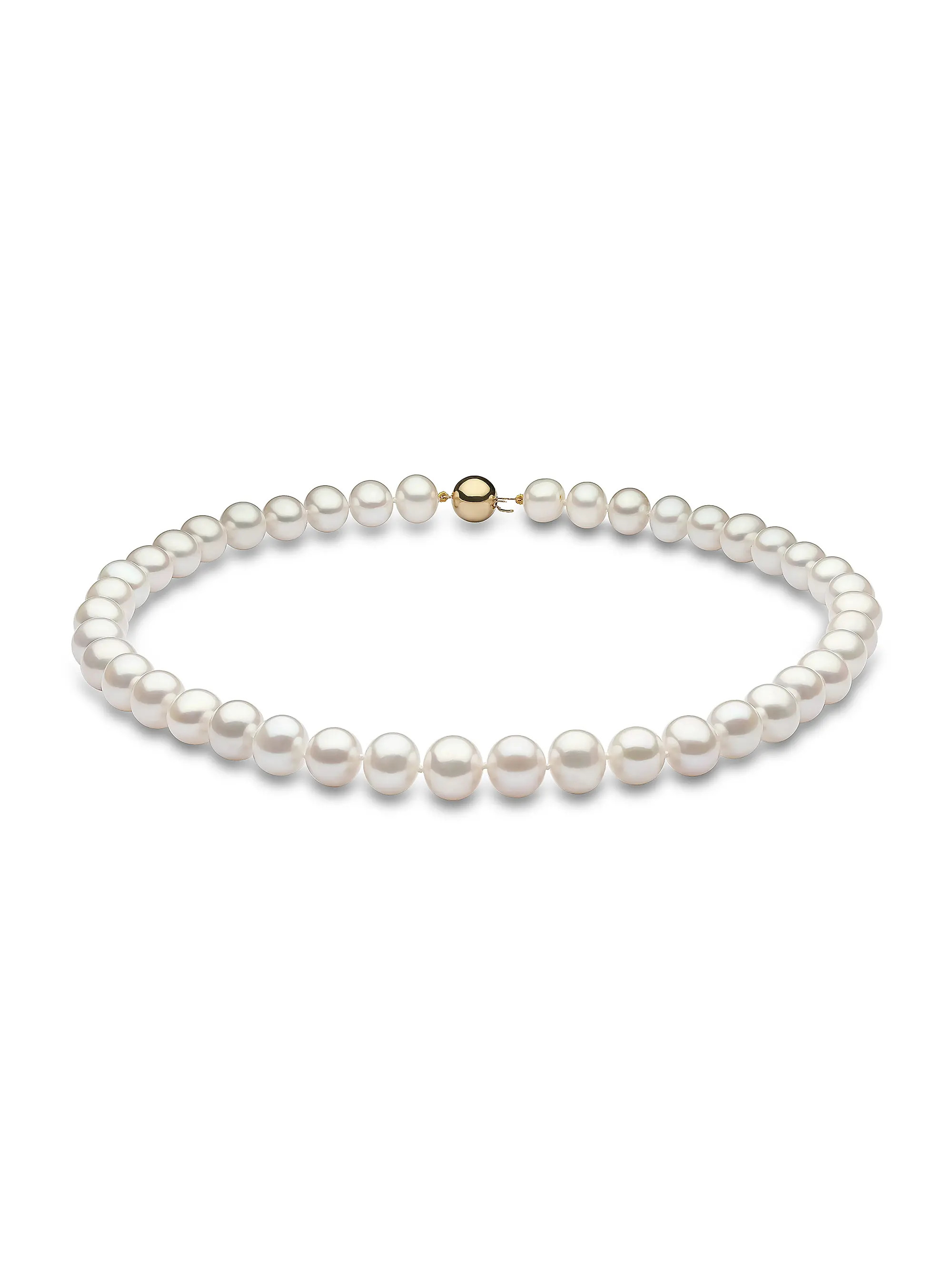 14K Yellow Gold & 9.5-10MM Cultured Freshwater Pearl Necklace | Saks Fifth Avenue