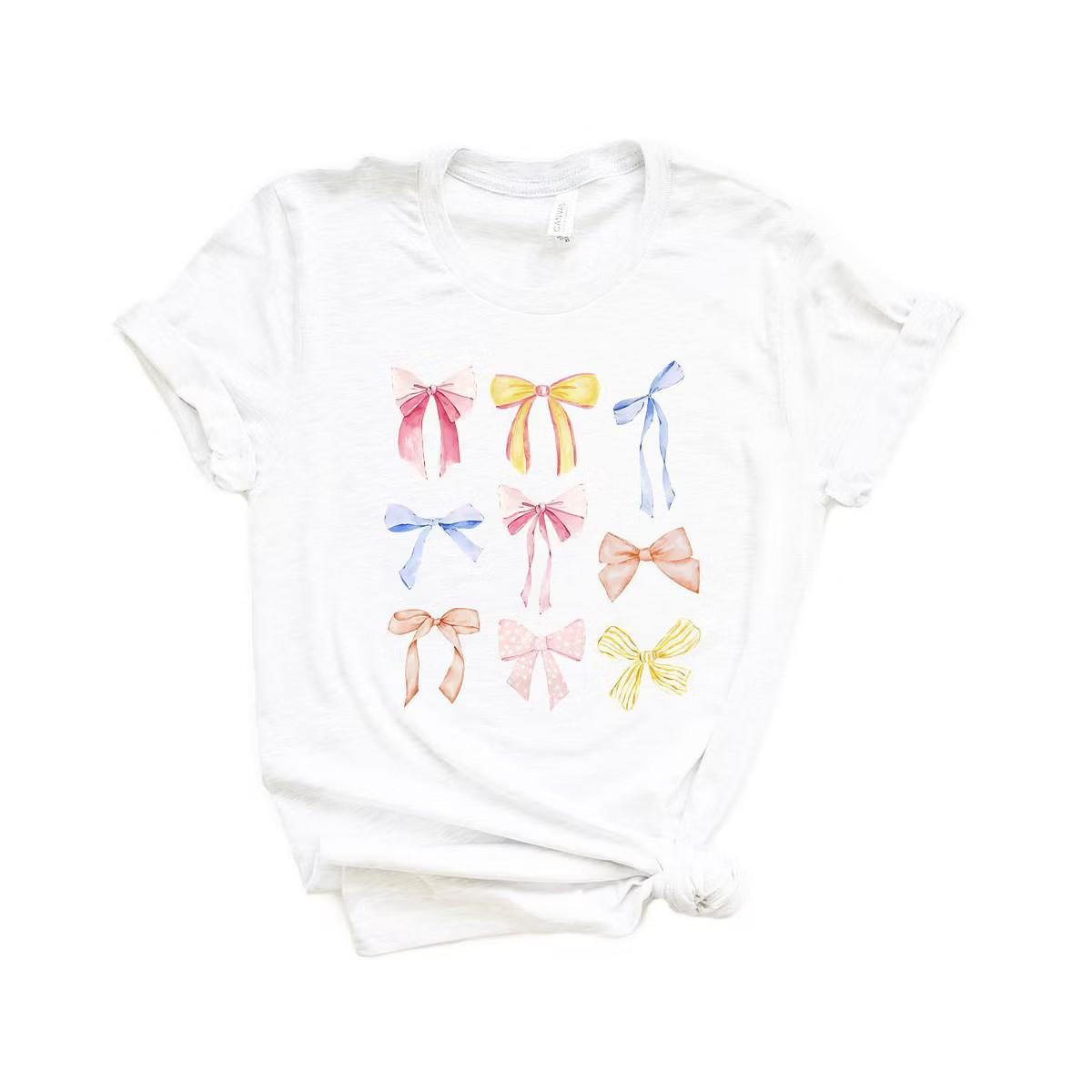 Simply Sage Market Women's Coquette Bow Chart Short Sleeve Graphic Tee | Target