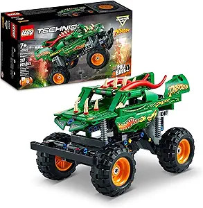 LEGO Technic Monster Jam Dragon Monster Truck Toy for Boys and Girls, 2in1 Racing Pull Back Car T... | Amazon (US)