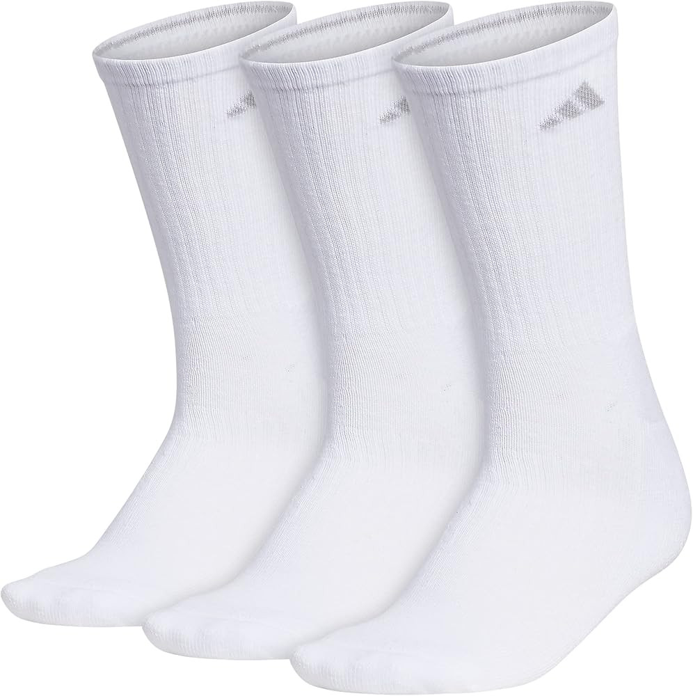 adidas womens Cushioned Crew Socks (3-pair) - Discontinued Color | Amazon (US)