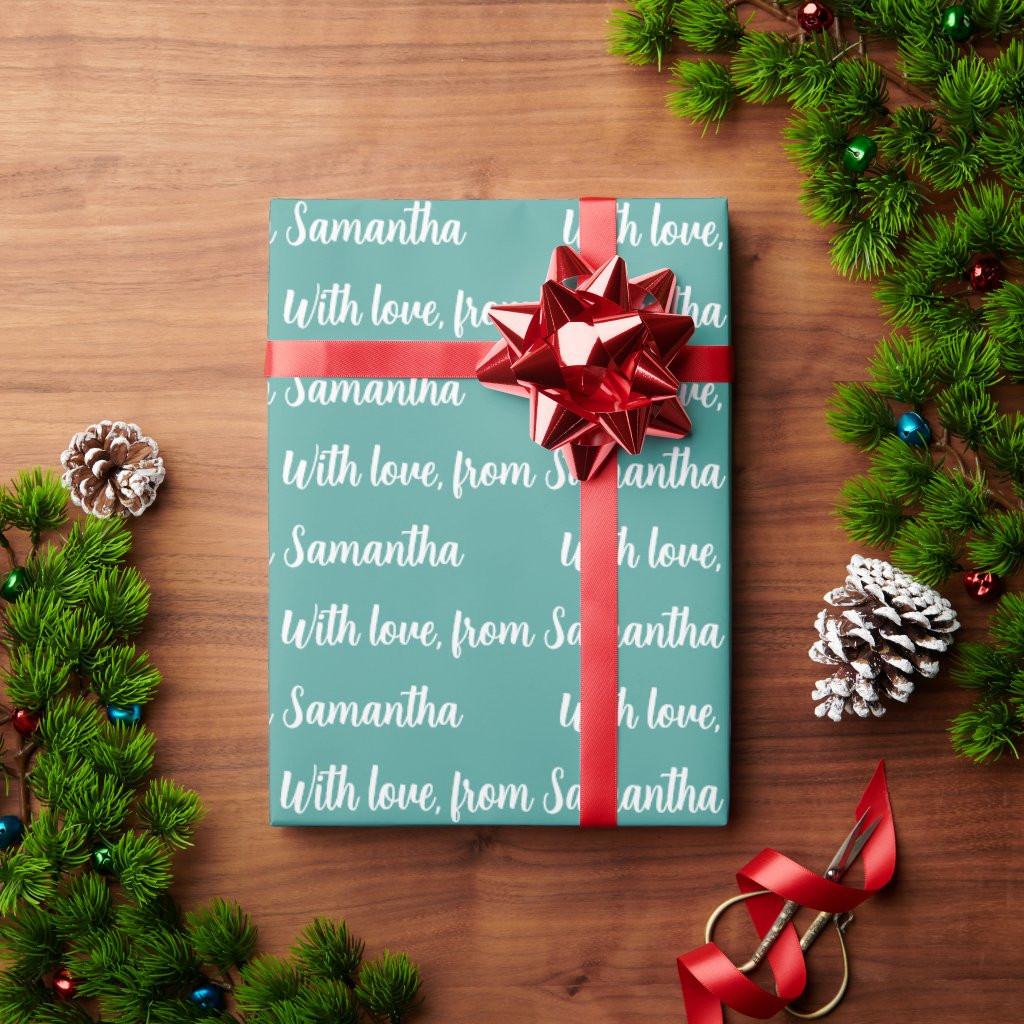 Simple Customizable Message | Name Pattern Gift | Zazzle
