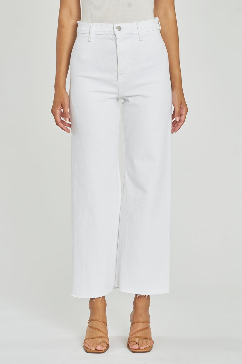Penny High Rise Wide Leg Crop - Blizzard | Pistola Denim