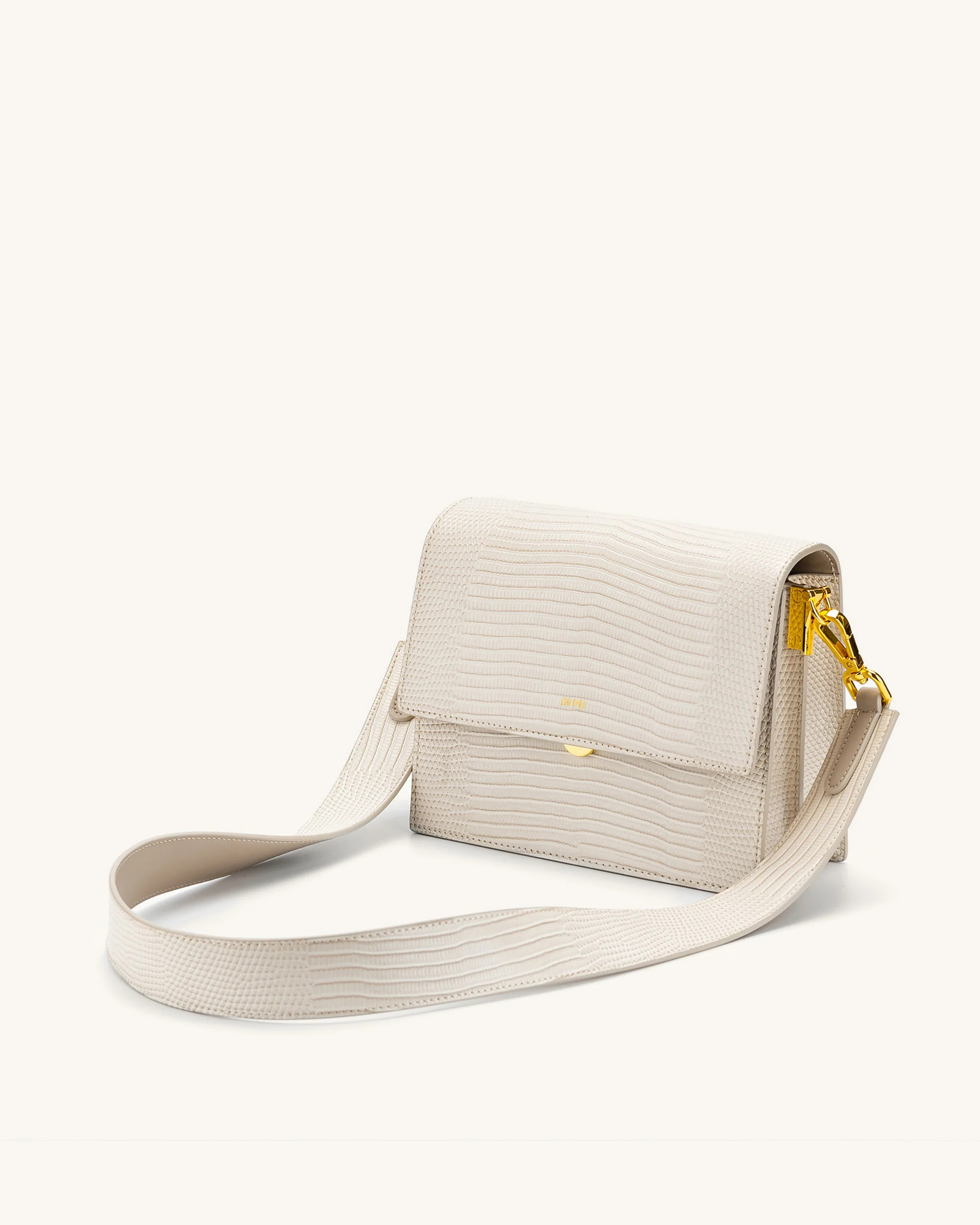Mini Flap Crossbody - Ivory Lizard | JW PEI US