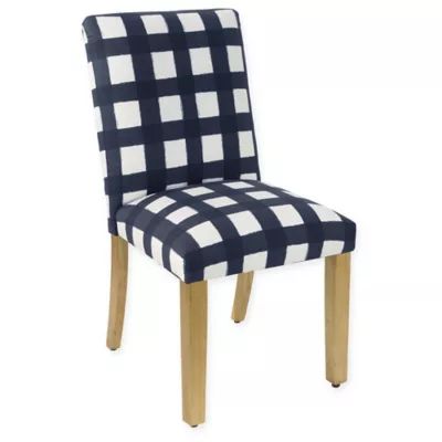 Skyline Furniture Becker Dining Chair in Buffalo Square Blue | Bed Bath & Beyond | Bed Bath & Beyond