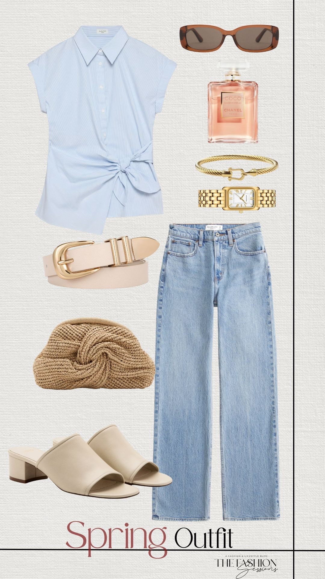 Spring Outfit | Fashion | Striped Wrapped Top | Denim Jeans | Denim Jeans | Woven Bags | 

#LTKgrwm #LTKSeasonal #LTKootd