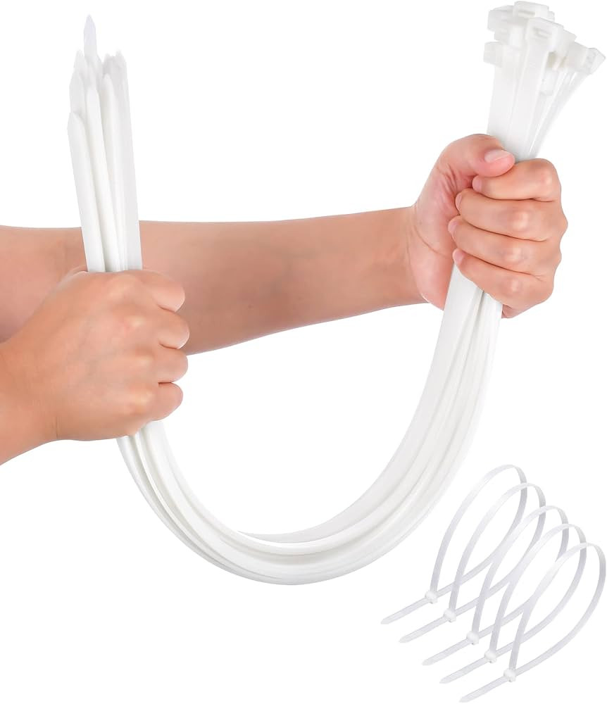 Large Zip Ties Heavy Duty Outdoor 24 inch (50 Pack), Heavy Duty Zip Ties 120 lbs Tensile Strength... | Amazon (US)