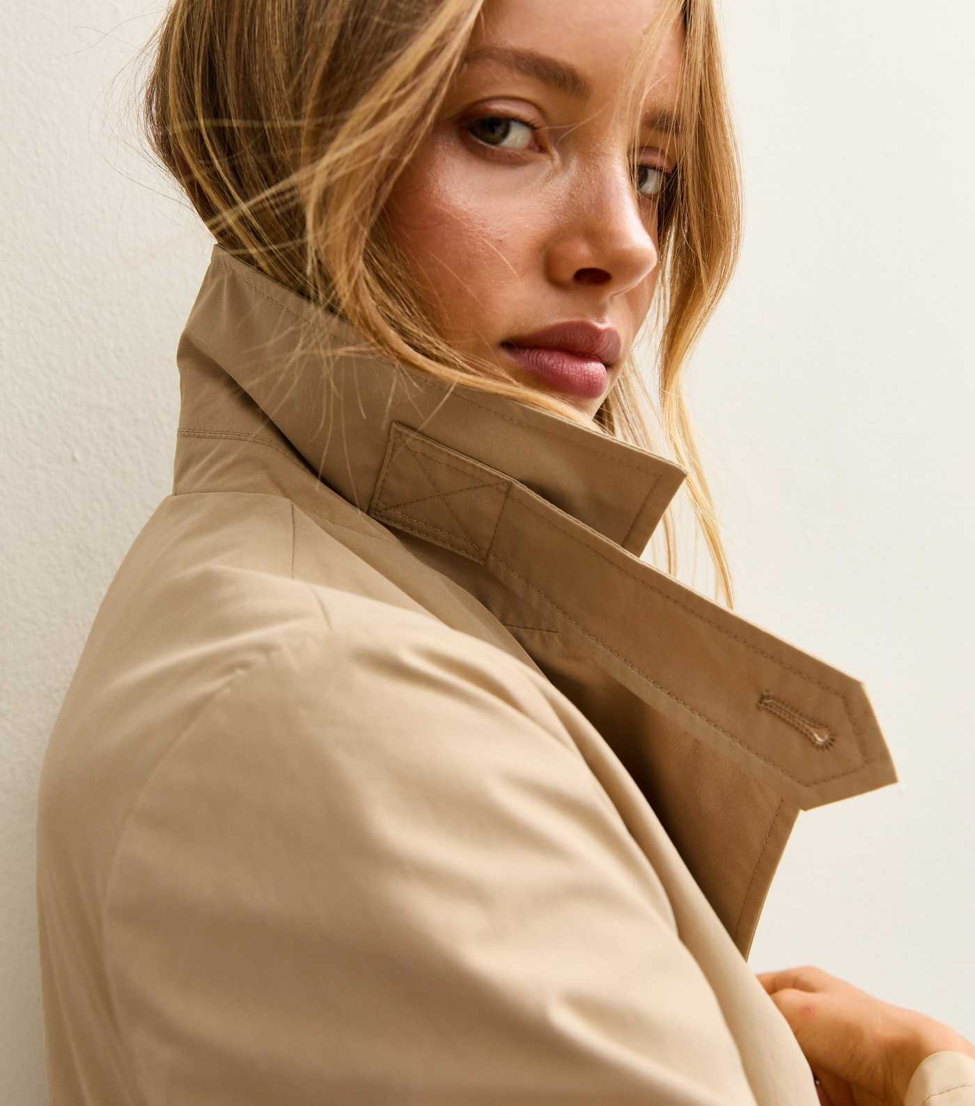 Stone Double Breasted Trench Coat | New Look | New Look (UK)