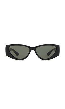 Gucci Hailey Sunglasses in Black & Grey from Revolve.com | Revolve Clothing (Global)