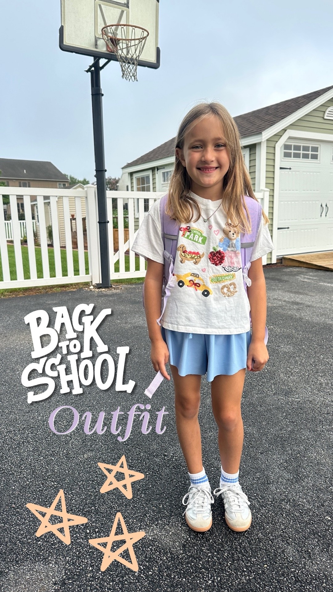 Another adorable back to school fit 🤍🔗 This exact shirt is out of stock but they have so many other cute options!

#LTKKids #LTKootd #LTKSaleAlert
