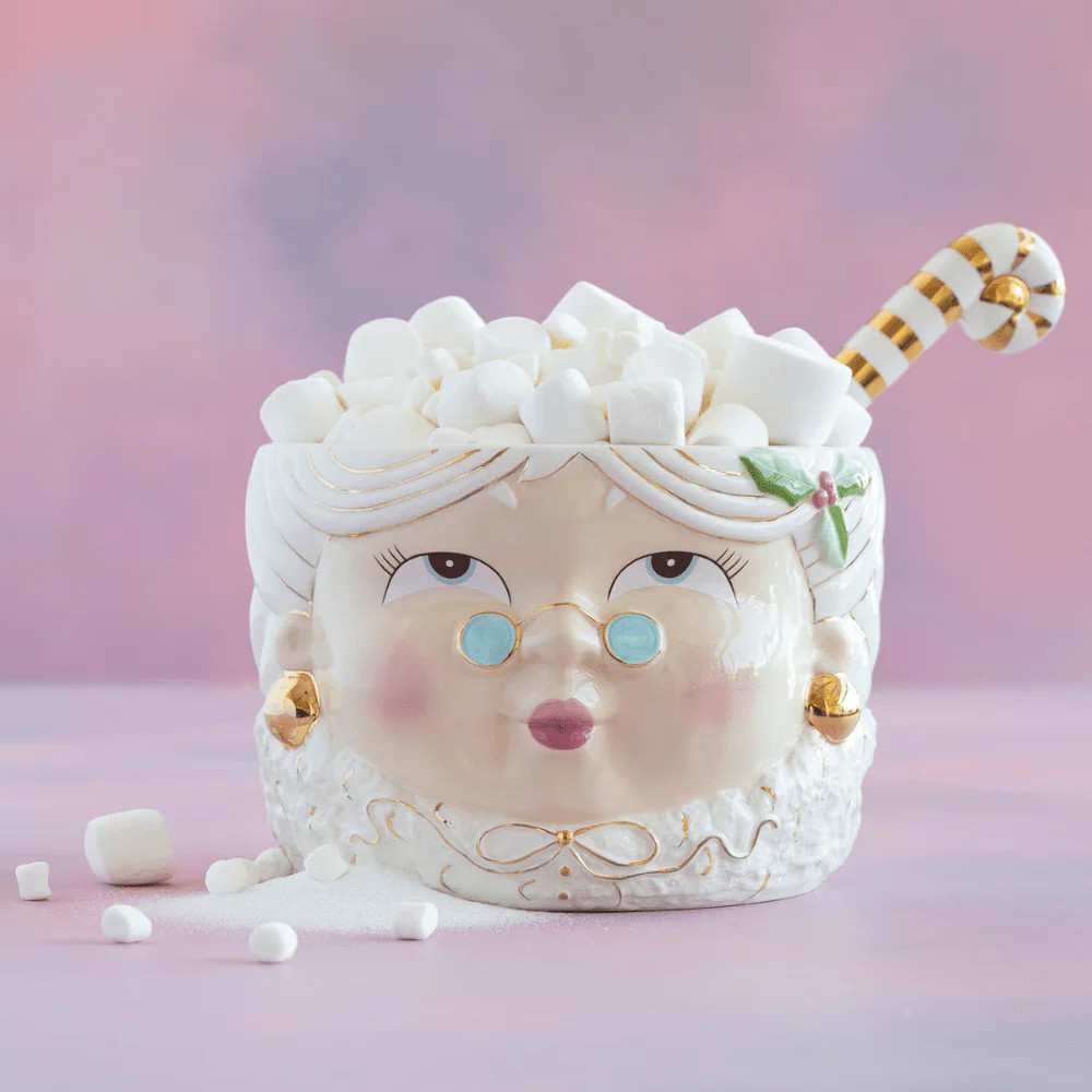 Mrs. Papa Noel Punch Bowl - Cream | Shop Sweet Lulu
