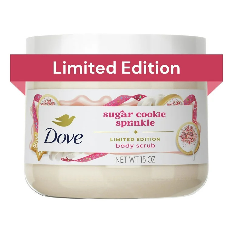 Dove Limited Edition Holiday Treats Body Scrub Sugar Cookie Sprinkle, 15 oz | Walmart (US)