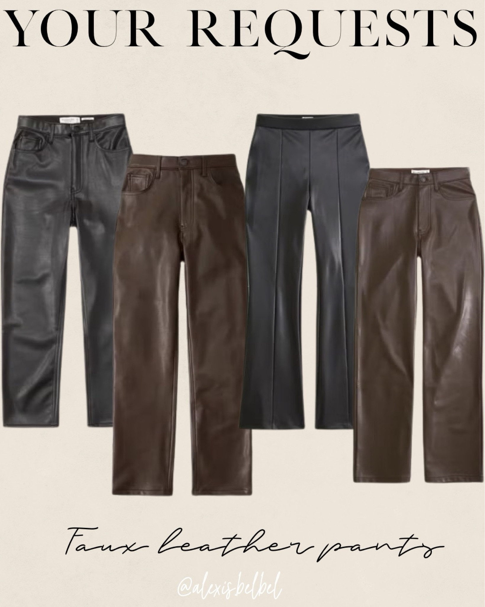 Favorite faux leather pants petite friendly size 23/24 

#LTKFindsUnder100 #LTKSeasonal #LTKFindsUnder50
