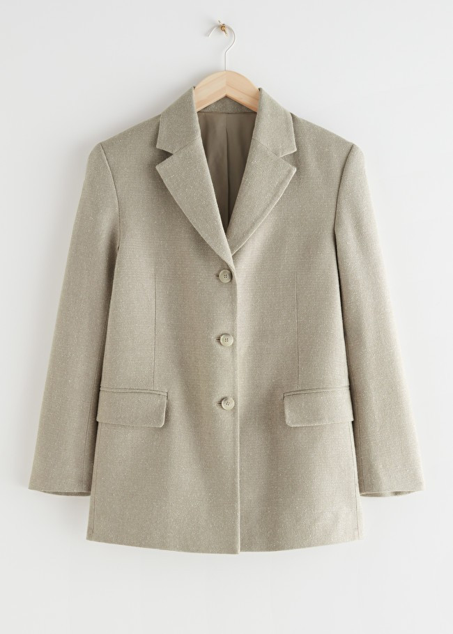 Relaxed Long Silk Blazer | & Other Stories (EU + UK)