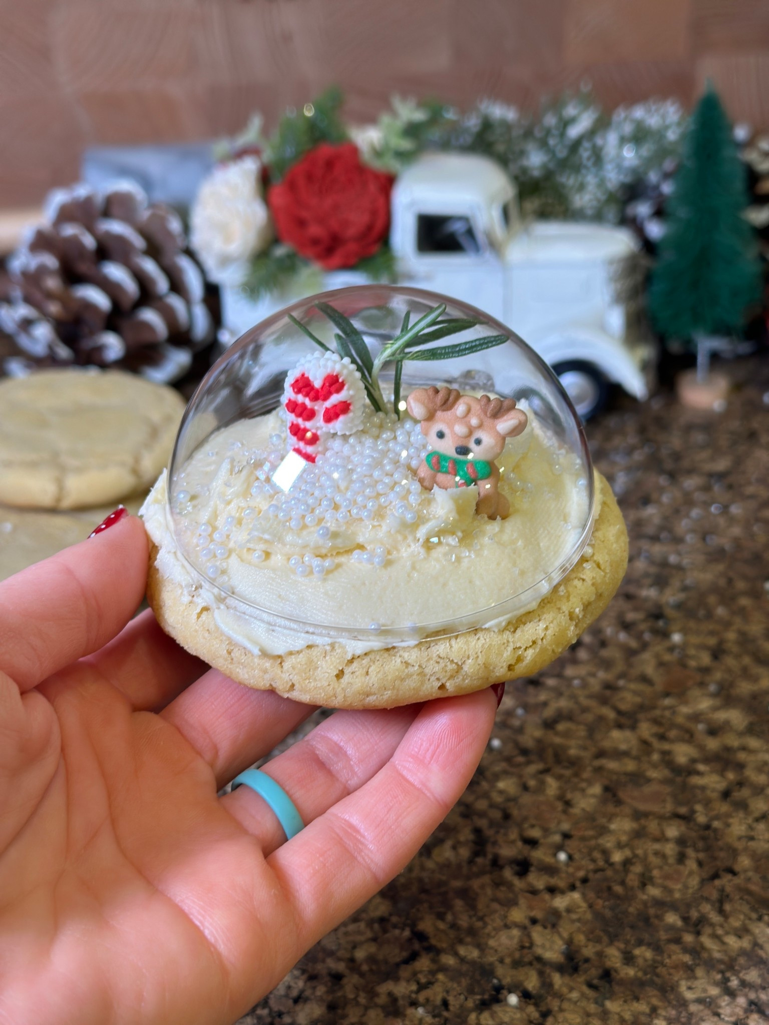 Snow globe cookies! HIGHLY recommend making! ❄️ 

#LTKfoodie #LTKHoliday