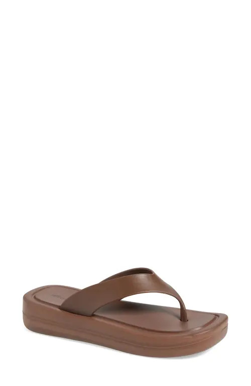 Jeffrey Campbell Darcie Flip Flop in Brown at Nordstrom, Size 6 | Nordstrom