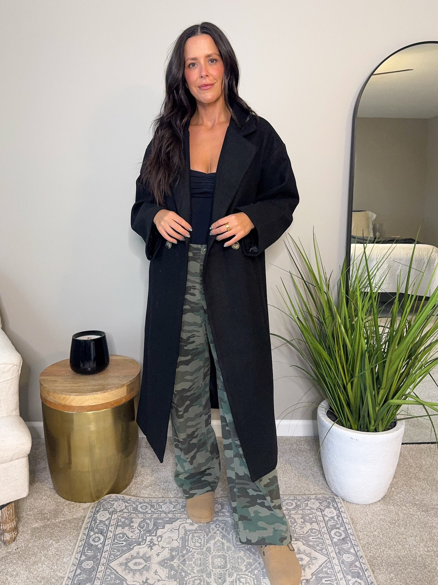 Sized up in the coat for an oversized look. Wearing a medium  

#LTKFindsUnder100 #LTKStyleTip #LTKSeasonal