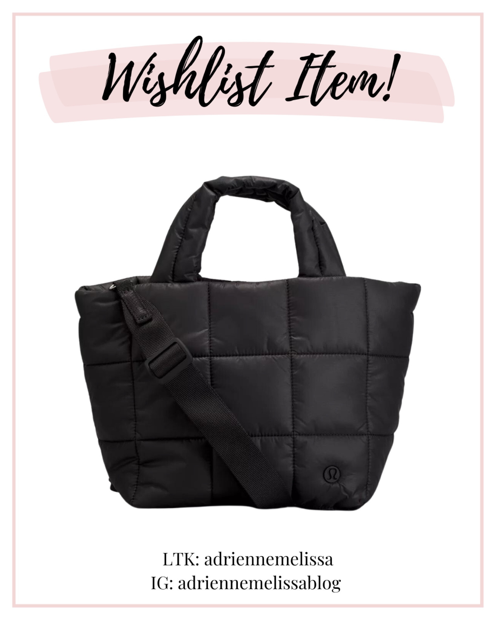 Is anyone else starting their wishlist in July? It can’t just be me! I admit I wasn’t crazy about this cross-body when I first saw it, but I can’t stop thinking about adding it to my Lululemon collection!
#lululemon #lululemoncrossbody #lululemonrestock #lululemonquilted #christmasinjuly

#LTKFind #LTKSeasonal #LTKxNSale