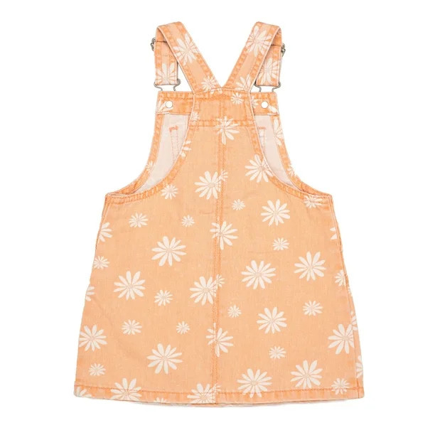 Wonder Nation Daisy Denim Jumper, Sizes 2 Toddler-18 Months | Walmart (US)