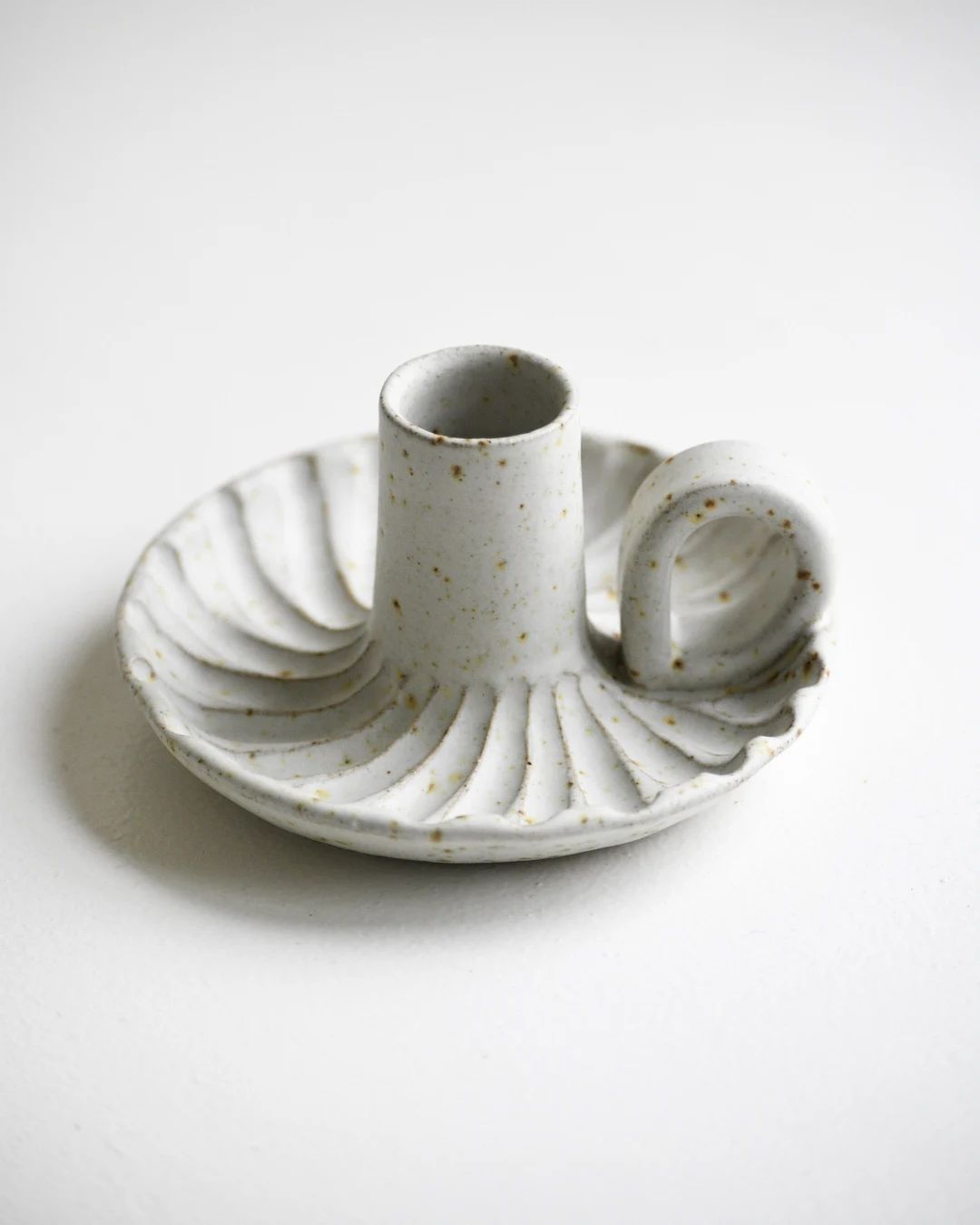 Handmade Ceramic Stoneware Candle Holder, Individual Candle holder with handle, Hand-Thrown decor... | Etsy (UK)