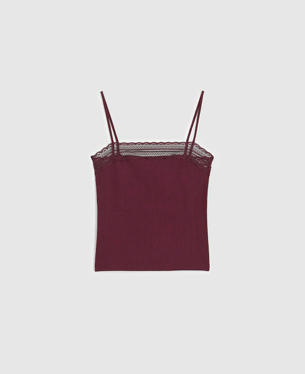 Lace-Trim Square-Neck Tank | Madewell