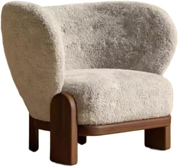 Modern Lazy Chair, Accent Oversized Comfy Reading Chair, Cozy Lounge Chair with Armrest, Single W... | Amazon (US)