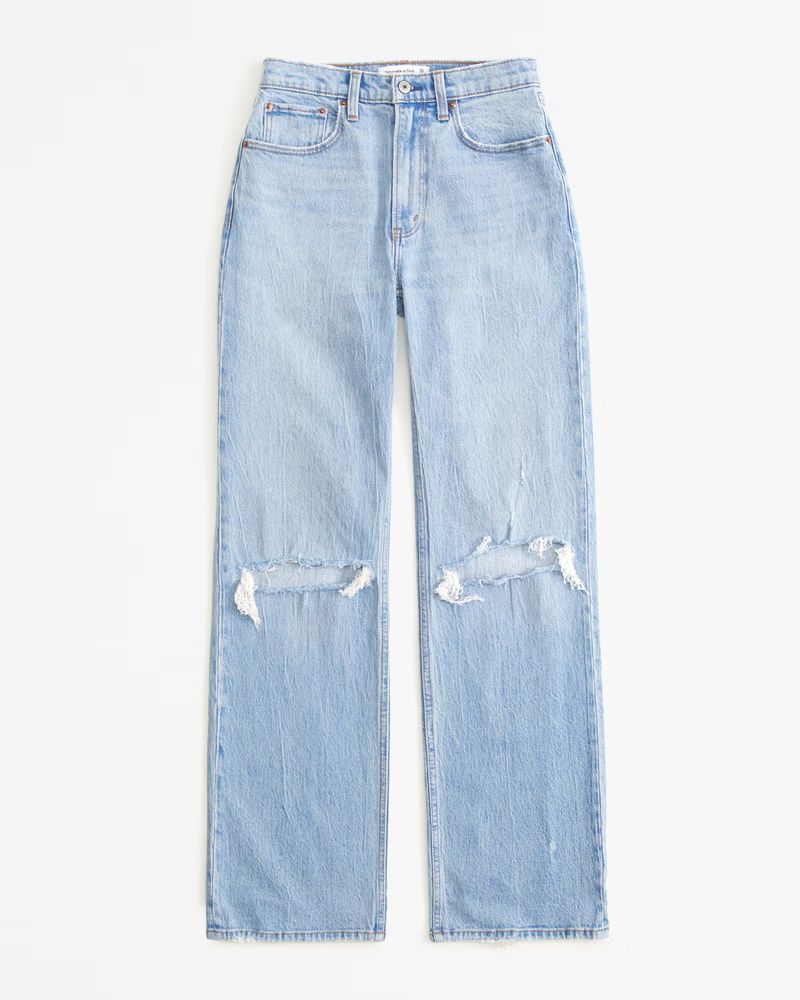 Women's Curve Love High Rise 90s Relaxed Jean | Women's New Arrivals | Abercrombie.com | Abercrombie & Fitch (US)