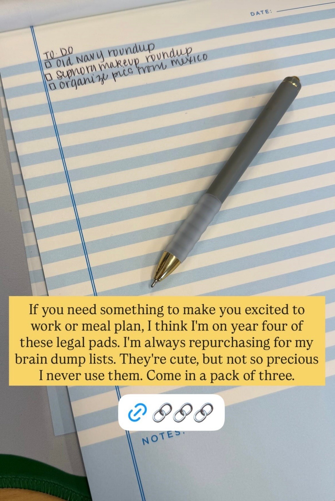 Been using these $8 legal pads from Target for four years. Cute and simple!

#LTKdayinmylife #LTKU #LTKWorkwear