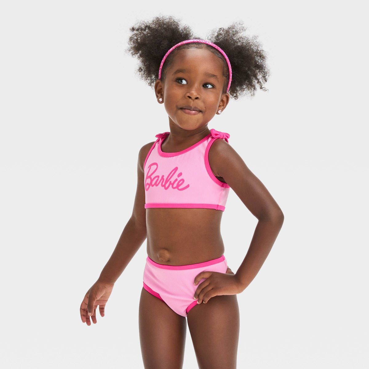 Toddler Girls' Barbie Tankini Set - Pink 2T | Target