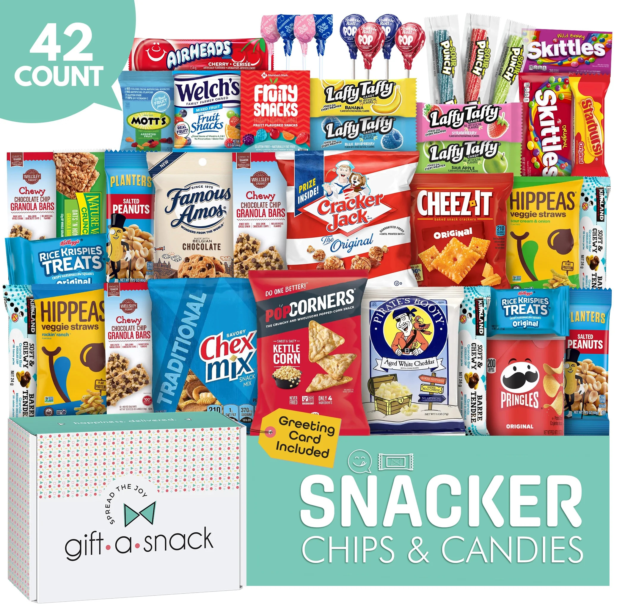 Gift a Snack Chip Variety Snack Box - Snack Pack Variety Box, 42 Count - Walmart.com | Walmart (US)
