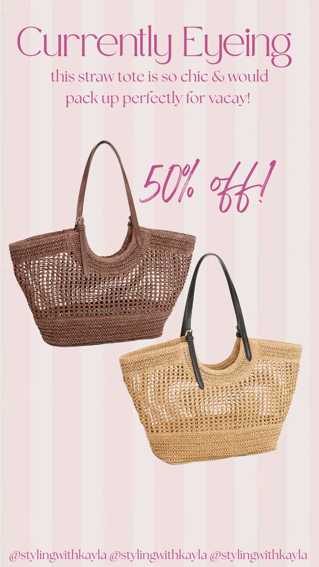 Last day for old navy 50% off & this straw tote is a must! Perfect to pack up for vacay! Only $22😍🙌🏼

#LTKSeasonal #LTKTravel #LTKSaleAlert