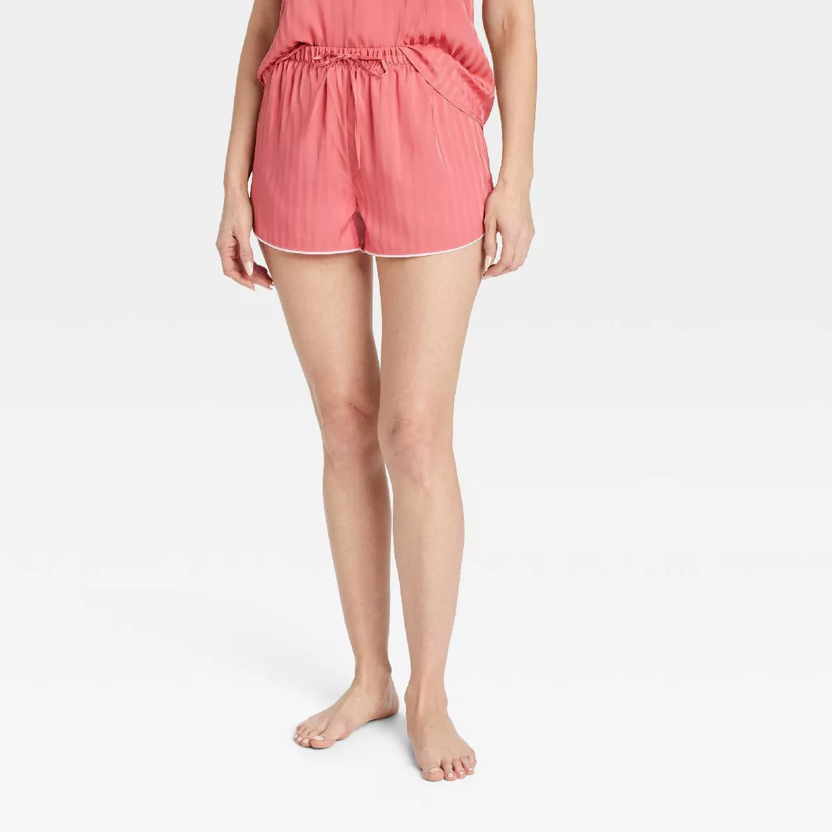 Women's Luxury Collection Shadow Striped Satin Pajama Shorts - Auden™ | Target