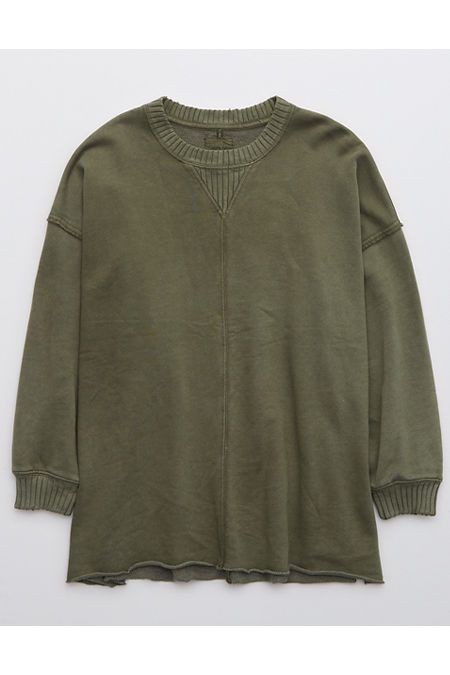 Aerie Down-To-Earth Oversized Sweatshirt | American Eagle Outfitters (US & CA)