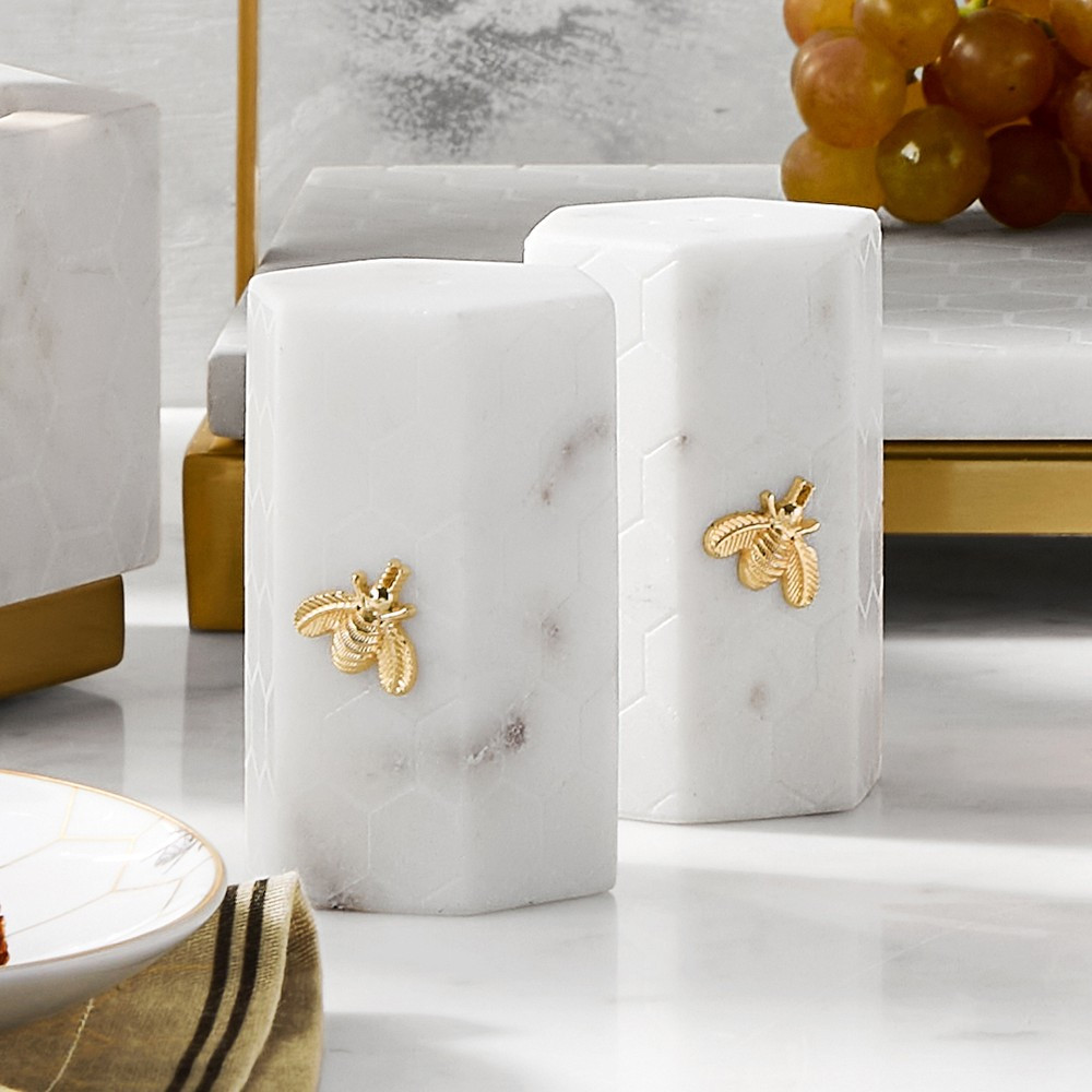 Honeycomb Salt &amp; Pepper Shakers | Williams-Sonoma