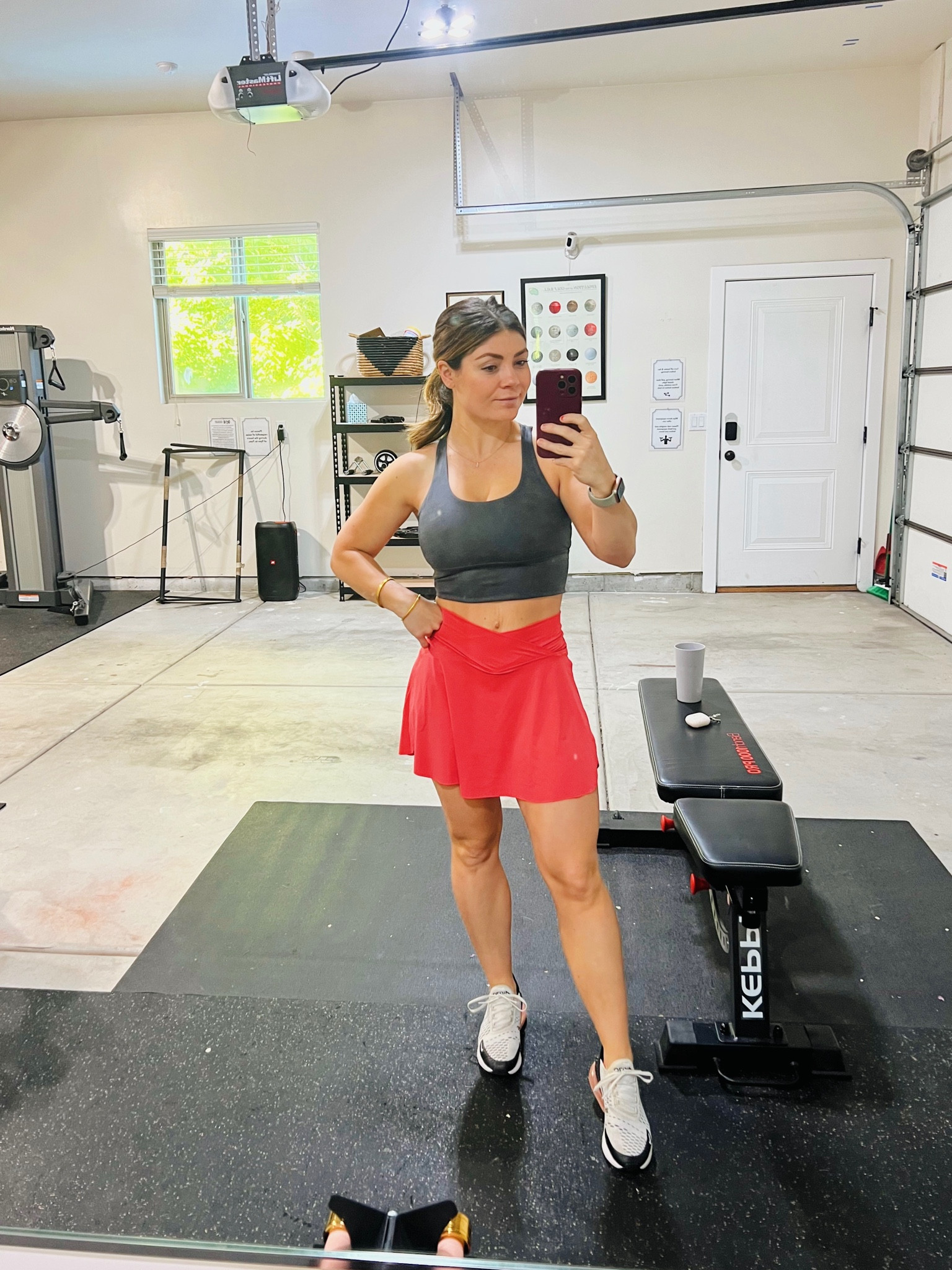 Funnest workout outfit!
Love a tennis skirt with a crop tank, all from Amazon! 

#LTKstyletip #LTKunder50